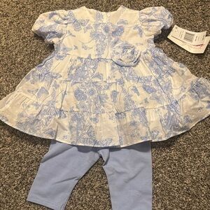 NWT baby girl dress with capris